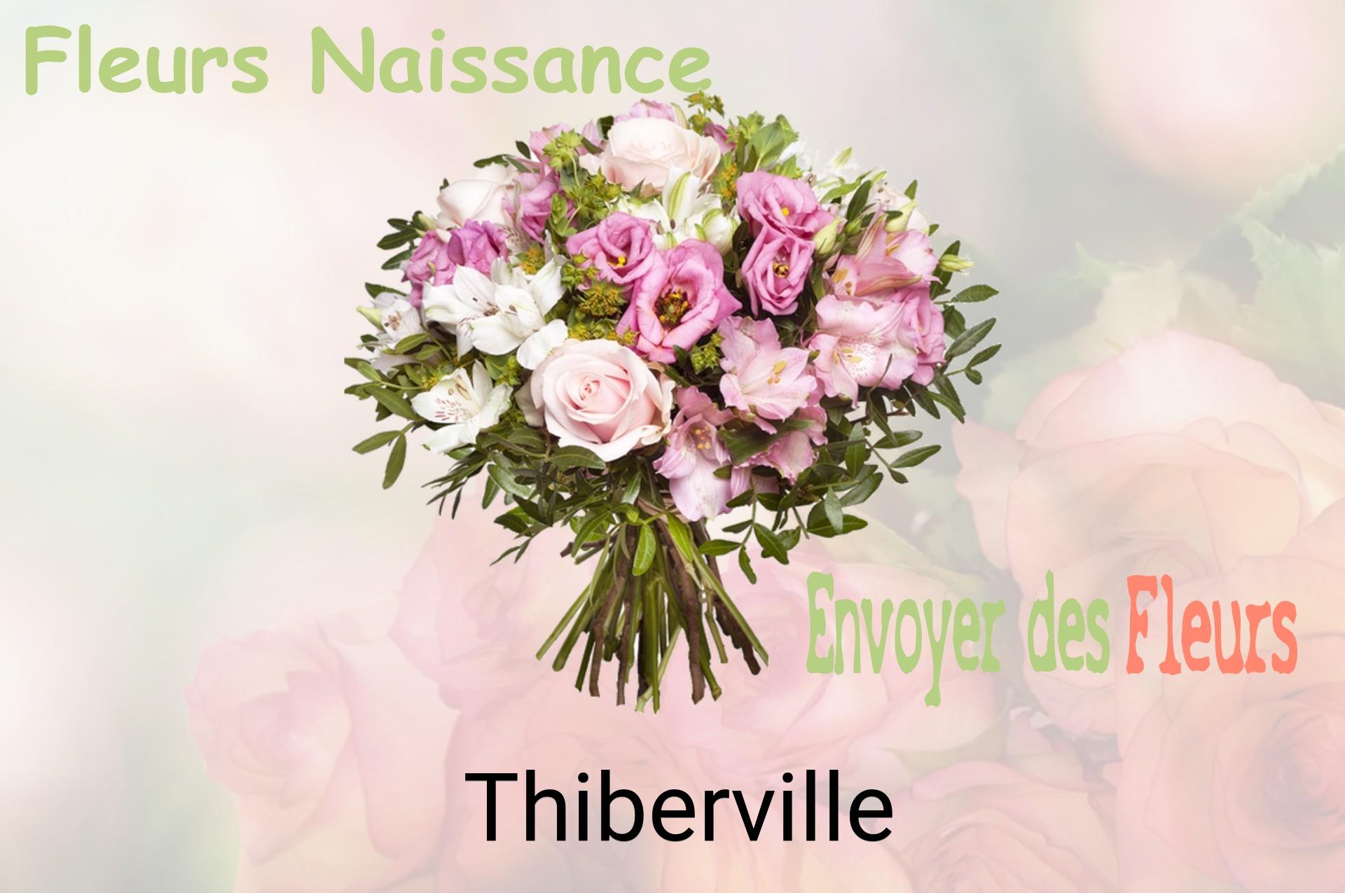 Bouquet de fleurs de naissance livré à Thiberville