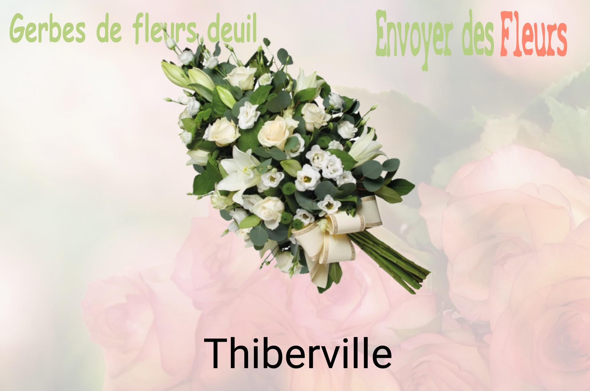 Gerbe de fleurs de deuil livrée à Thiberville